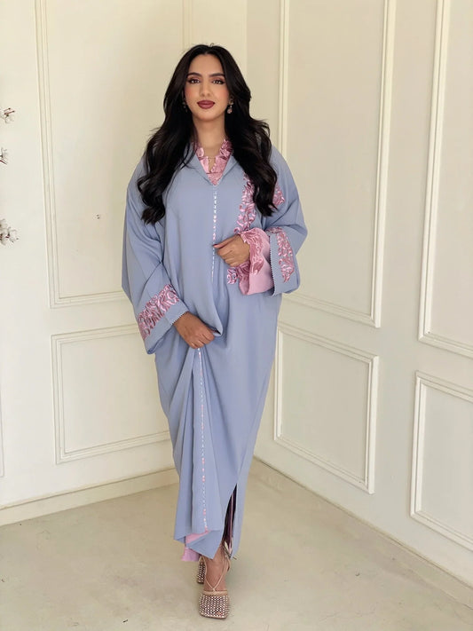 Djellaba Birine Grigio – Tunica marocchina casual per il quotidiano – vista del prodotto 2