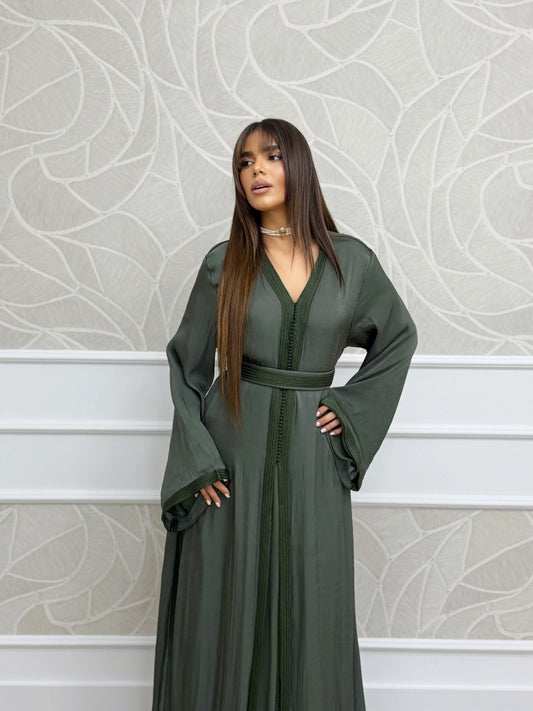 Takchita Manal Verde – Abito da cerimonia marocchino in due pezzi – vista del prodotto 2