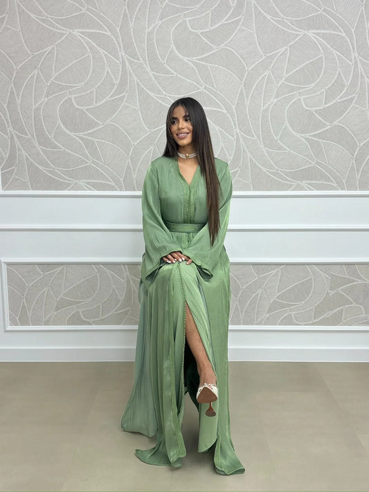 Takchita Hala Verde – Abito da cerimonia marocchino in due pezzi