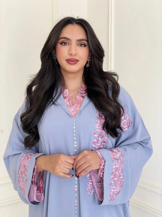 Djellaba Birine Grigio – Tunica marocchina casual per il quotidiano