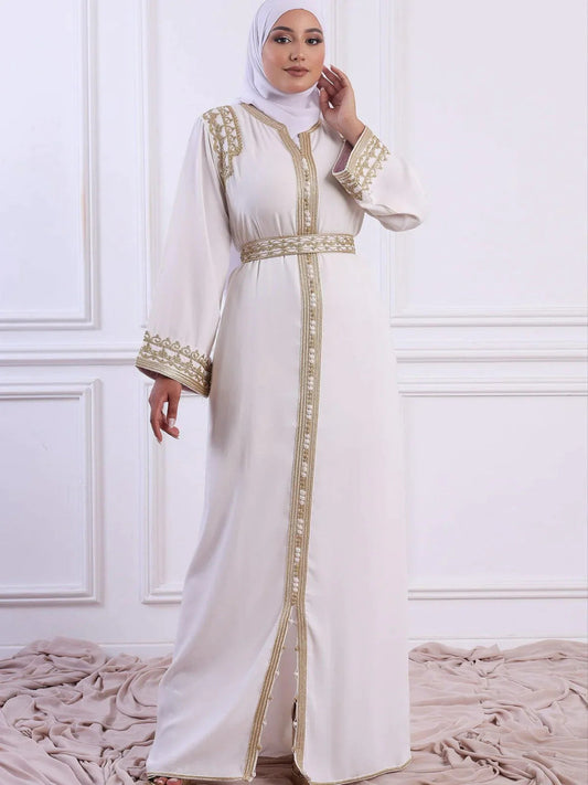Kaoutar handcrafted Moroccan kaftan dress for ceremonial occasions