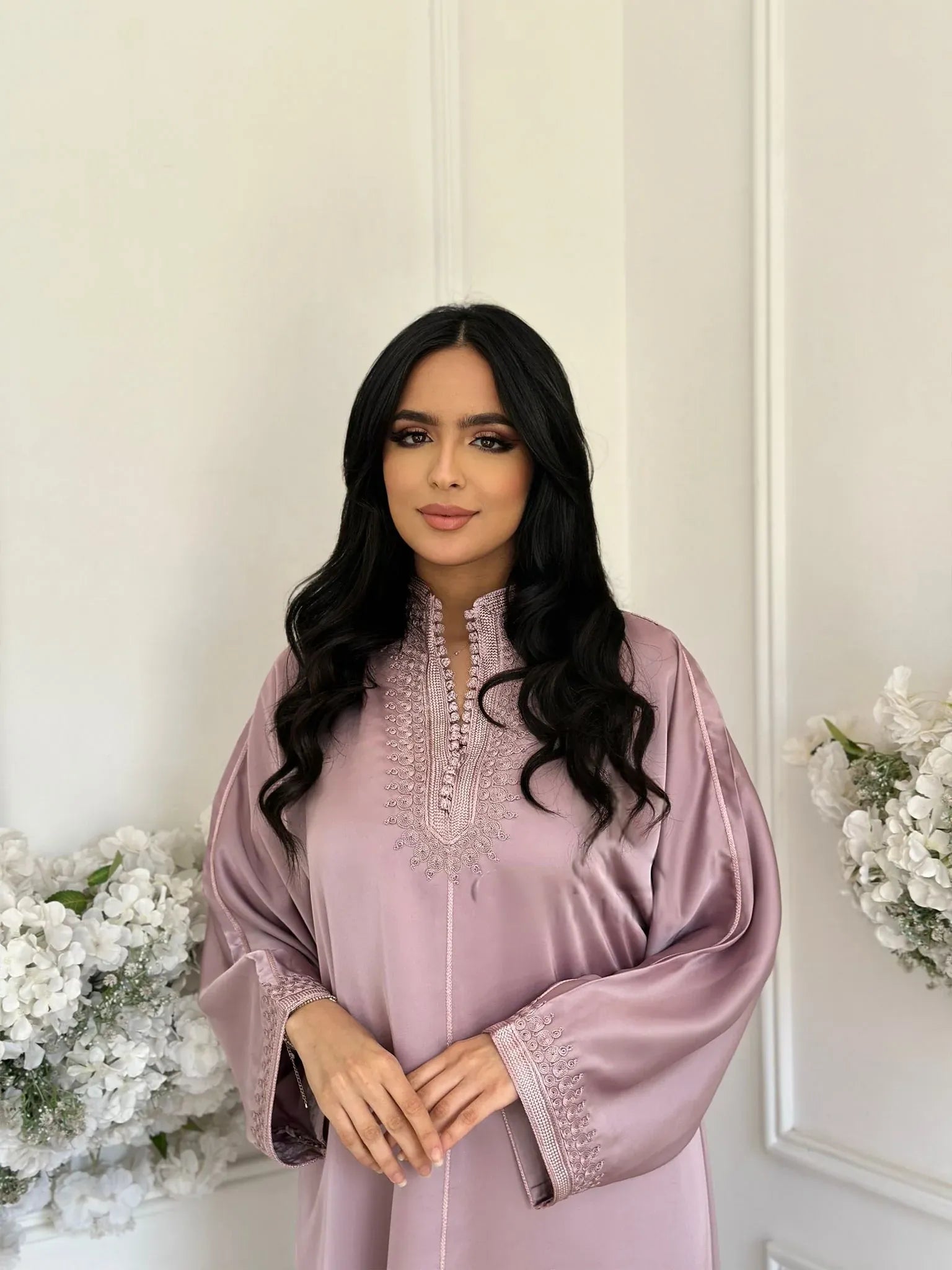 Abaya Marina Rosa – Elegante tunica marocchina da casa e ricevimenti
