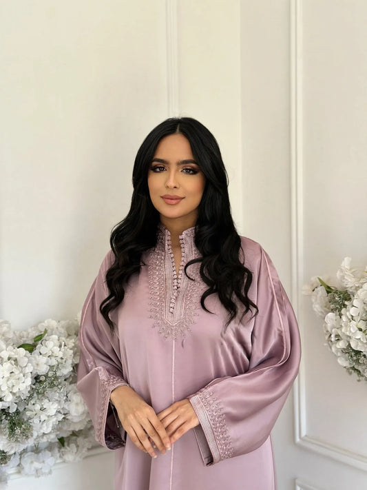 Abaya Marina Rosa – Elegante tunica marocchina da casa e ricevimenti
