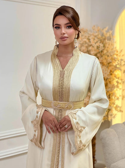 Takchita Samira Beige – Abito da Cerimonia Marocchino in Due Pezzi – vista del prodotto 5